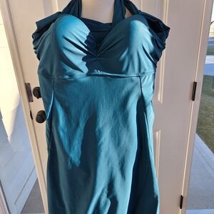 Bathing Suit Halter With Built In Bra And Shorts